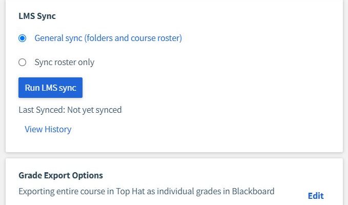 Sync marks from Top Hat to the Minerva Grade Centre