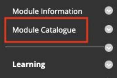module catalogue link