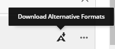 Download alternative formats icon