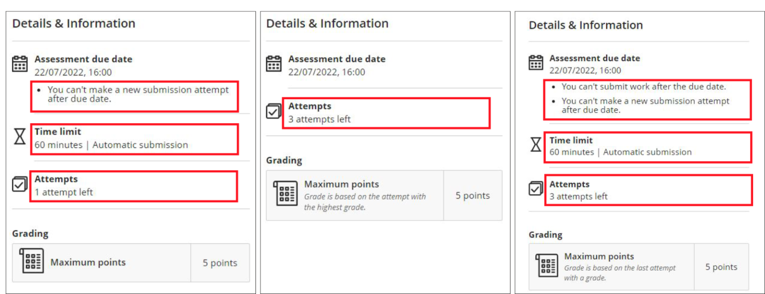 Take a Blackboard Test Student Guide Digital Education Systems Help