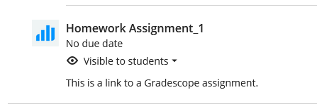 Gradescope Assignment icon