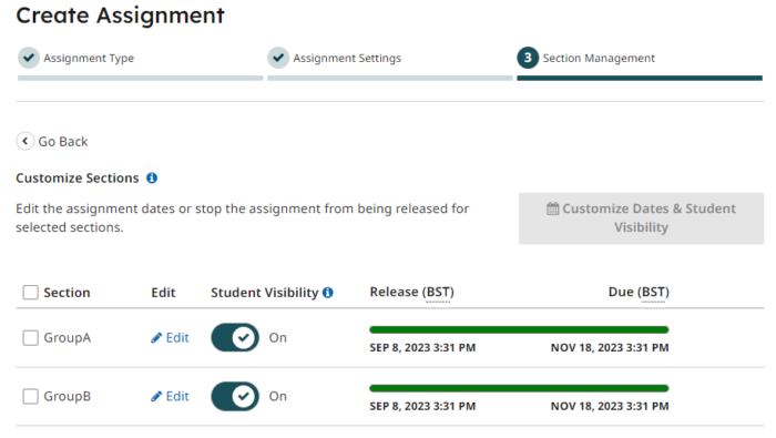 Cvan Section Assignment Creating assignments for sections in Gradescope - Staff Guide | Digital ...