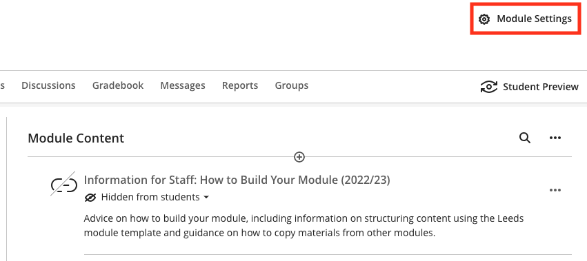 Getting Started with Minerva modules - Staff Guide | Digital Education ...