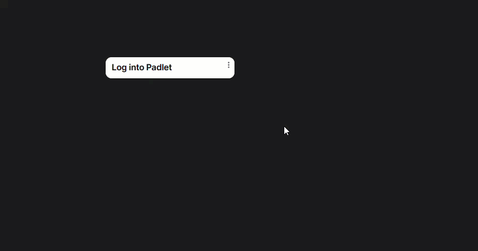 gif of editor changing colour on a new padlet post