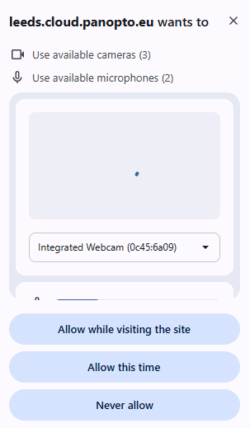 image showing webcam and mic permissions on windows. 