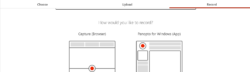 Video upload options with Panopto.
