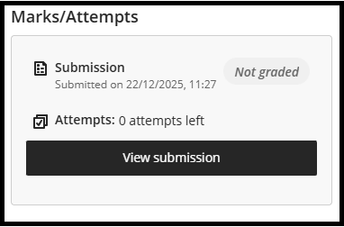 Option to View Submission, after attempting a Test