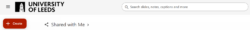 Search function on the Panopto interface.